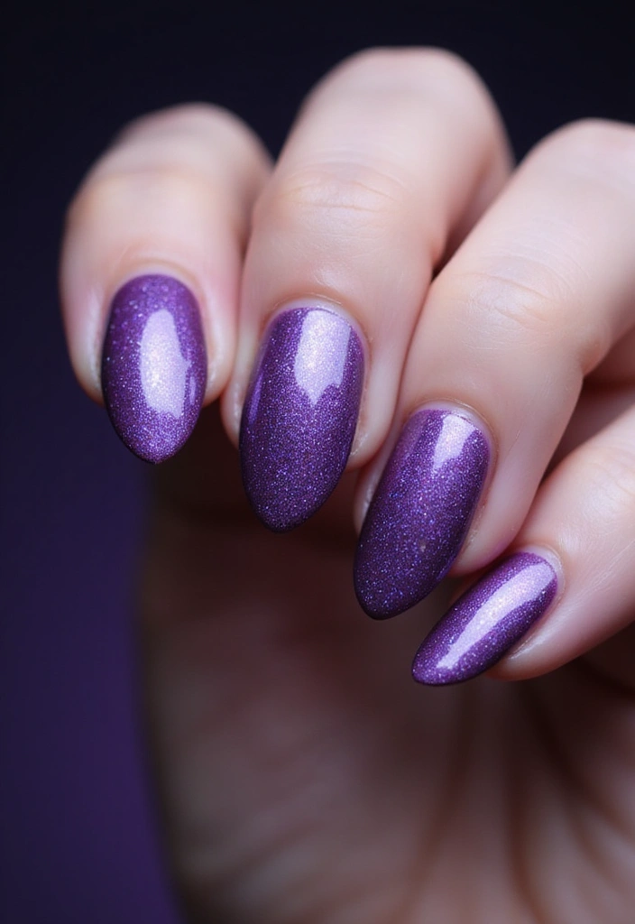 14 Textured Velvet Cat-Eye Gels That Create Jaw-Dropping Nail Art (See #9!) - 7. Twilight Purple