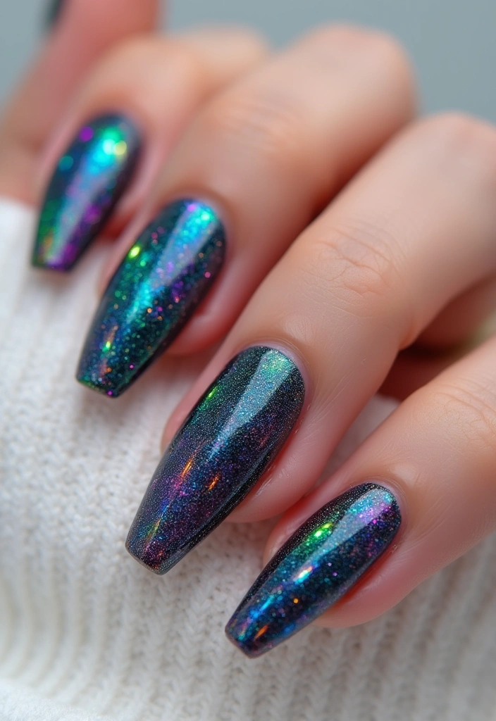 14 Textured Velvet Cat-Eye Gels That Create Jaw-Dropping Nail Art (See #9!) - 9. Rainbow Reflections