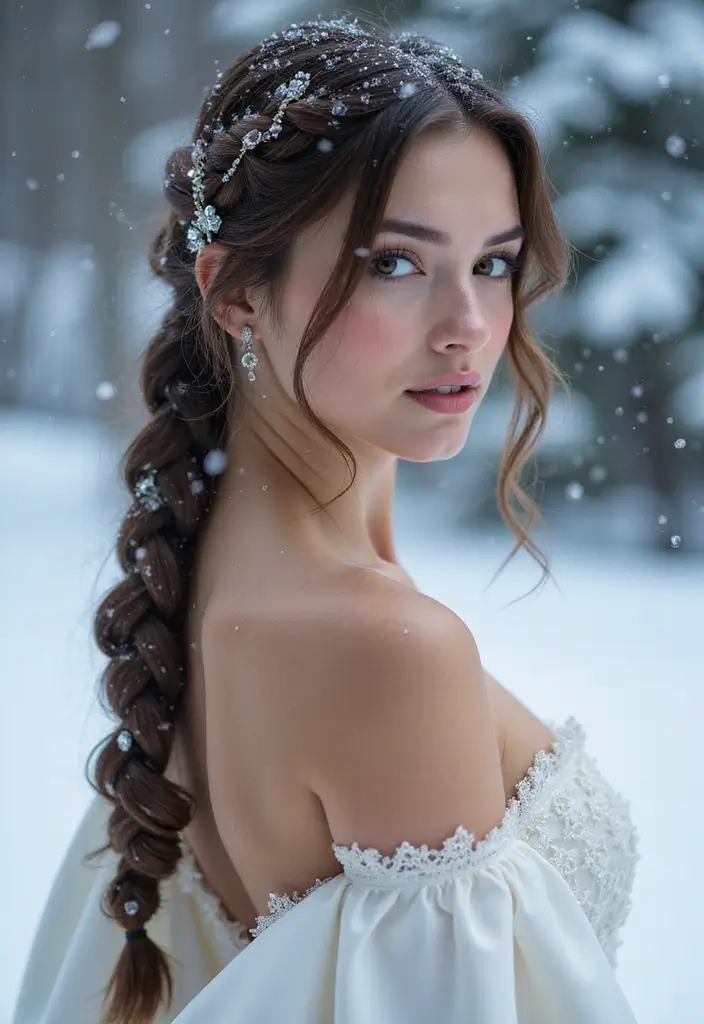 14 Unique Winter Hair Braids That’ll Make You Stand Out in the Snow! - 11. Glamorous Waterfall Braid