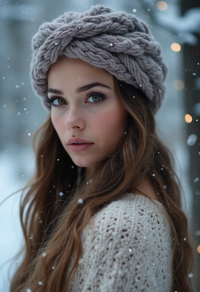 14 Unique Winter Hair Braids That’ll Make You Stand Out in the Snow! - 14. Snowy Braided Headband