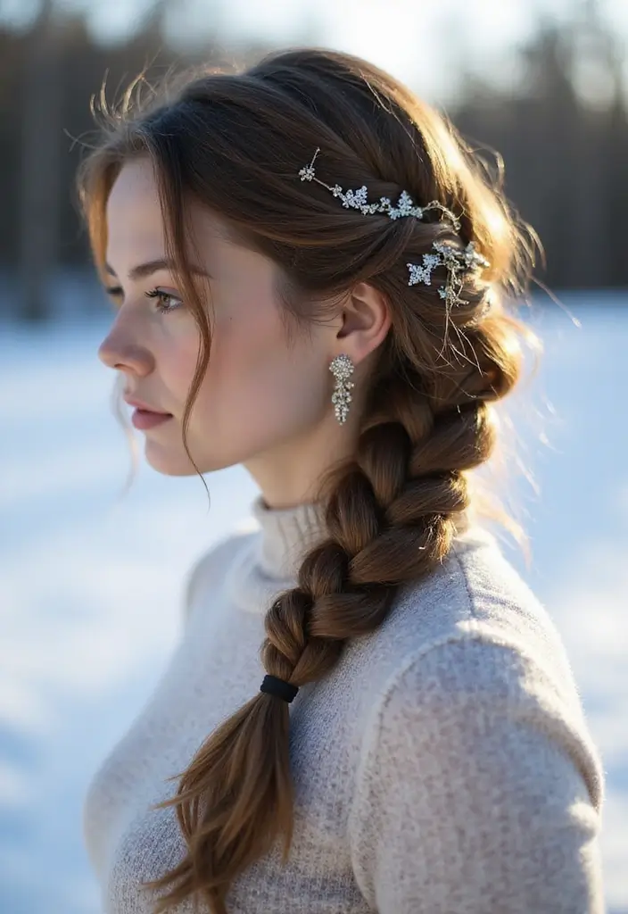 14 Unique Winter Hair Braids That’ll Make You Stand Out in the Snow! - 6. Elegant Dutch Braid