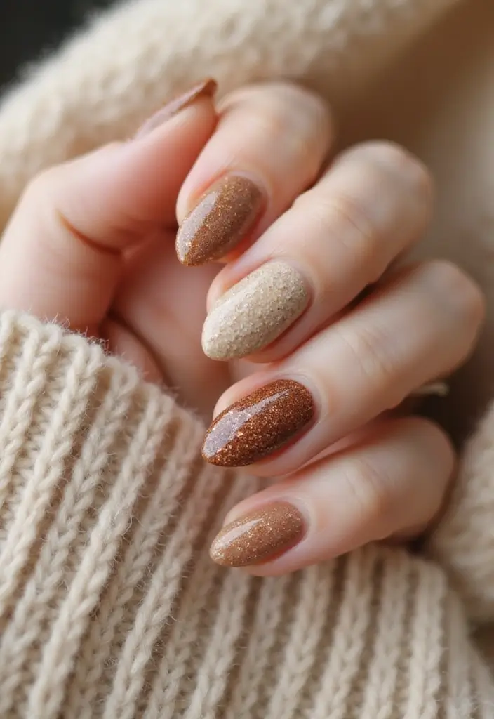 15 Fancy Nails to Flaunt This October (You Won't Believe #7!) - 11. Cozy Knit Patterns