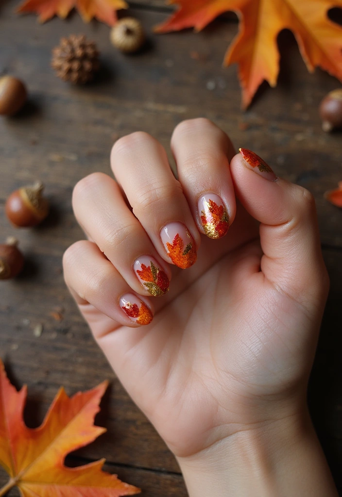 15 Fancy Nails to Flaunt This October (You Won't Believe #7!) - 13. Autumn Wreaths