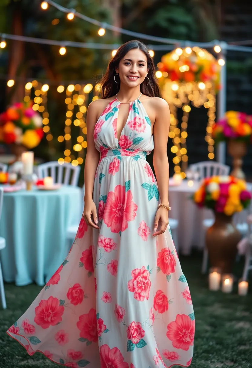 15 Stunning Party Outfit Ideas That'll Make You the Center of Attention! - 6. Dazzling Maxi Dresses