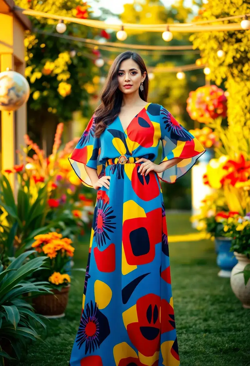 15 Stunning Party Outfit Ideas That'll Make You the Center of Attention! - 9. Bold Prints and Colors