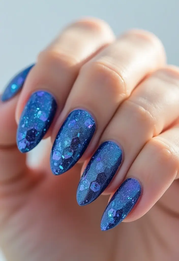 15 Vibrant Abstract Nail Designs That Will Make You Stand Out (You Won't Believe #8!) - 11. Glitter Explosion