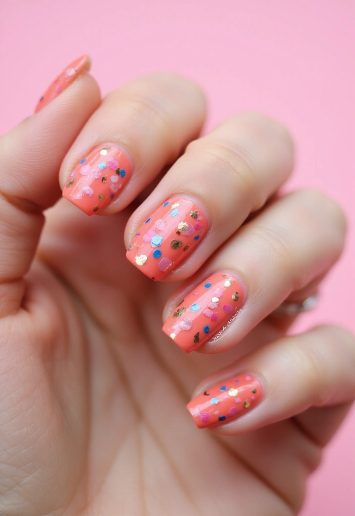 15 Vibrant Abstract Nail Designs That Will Make You Stand Out (You Won't Believe #8!) - 12. Confetti Fun