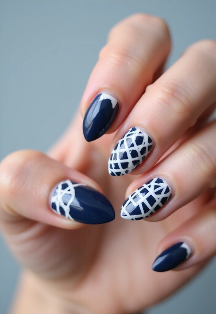 15 Vibrant Abstract Nail Designs That Will Make You Stand Out (You Won't Believe #8!) - 13. Lattice Love