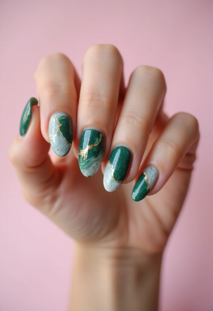 15 Vibrant Abstract Nail Designs That Will Make You Stand Out (You Won't Believe #8!) - 6. Marble Magic