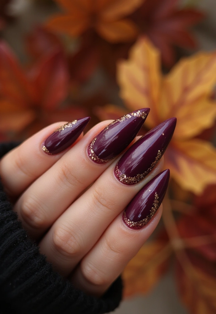 18 Trendy Fall Nail Shapes That Will Elevate Your Autumn Game! - 2. Coffin Chic