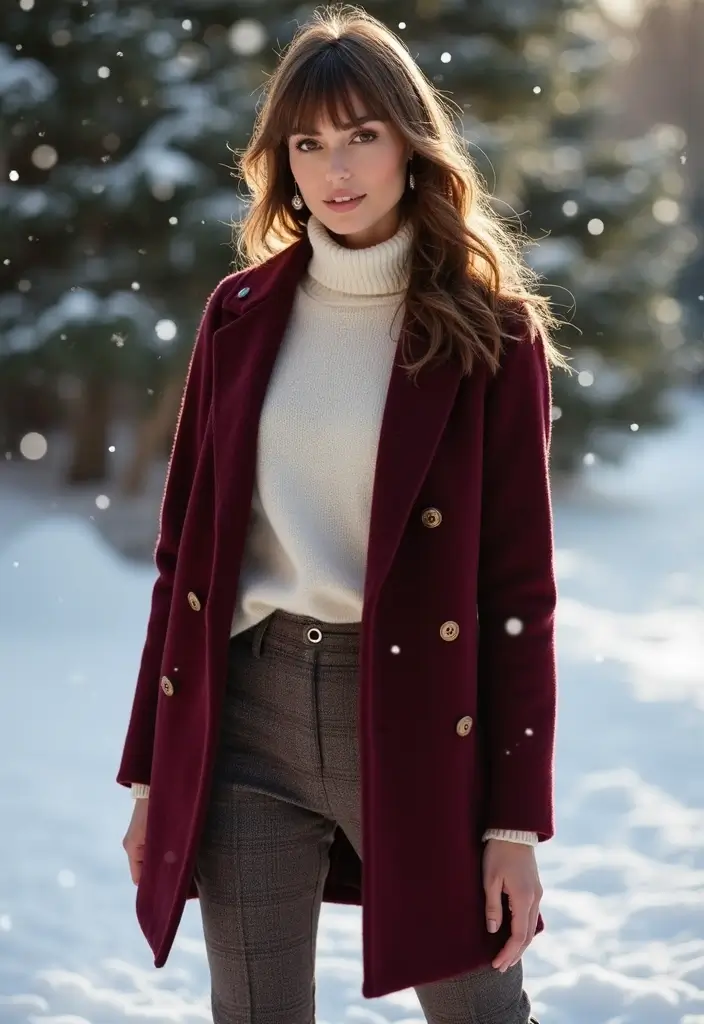 20 Trendy Winter Hairstyles for 2025 That Will Turn Heads Everywhere! - 19. Fringe with Loose Waves