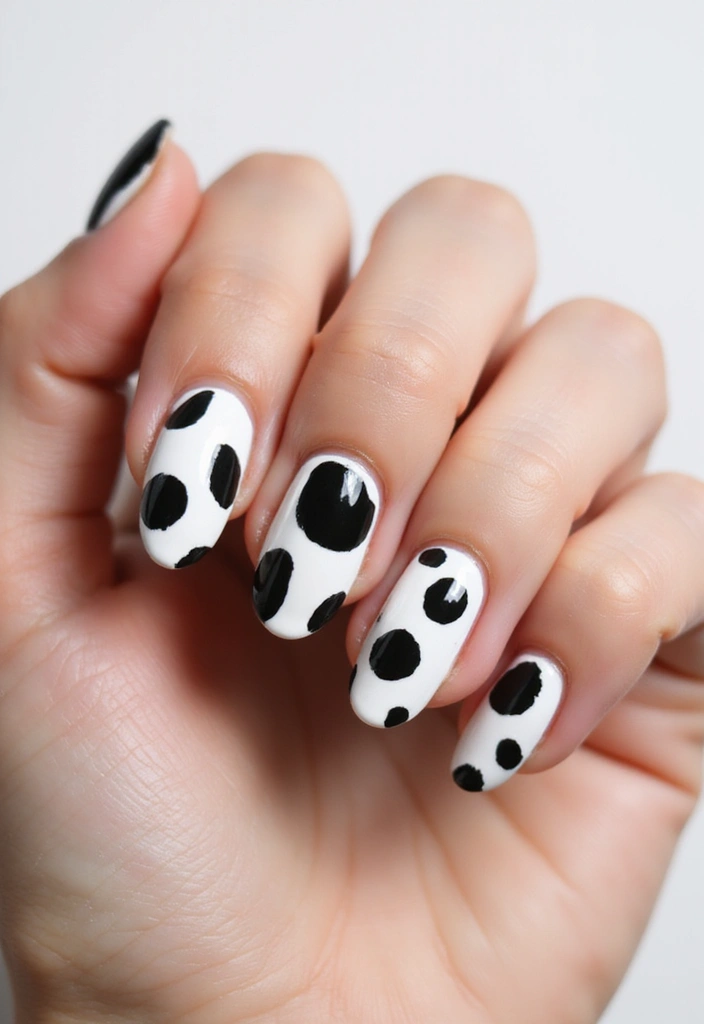 21 Minimalist Black and White Nail Designs That Are Perfect for Every Occasion! - 13. Inspired by Minimalist Art