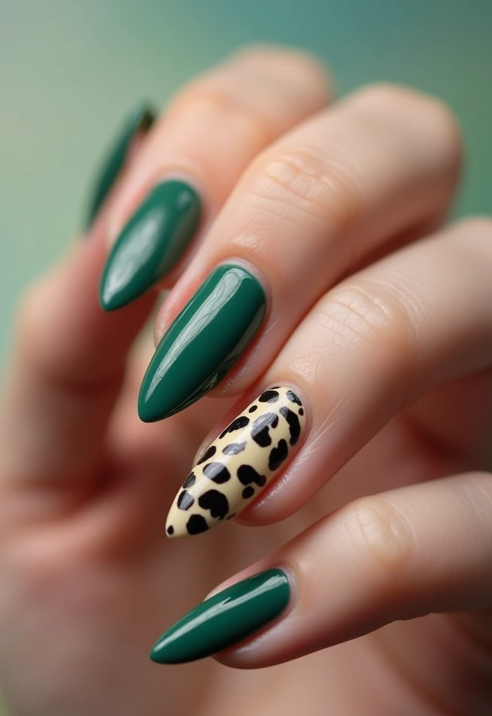 25 Mixed Animal Print Nail Designs That Will Make Your Friends Jealous! - 24. Two-Tone Animal Prints
