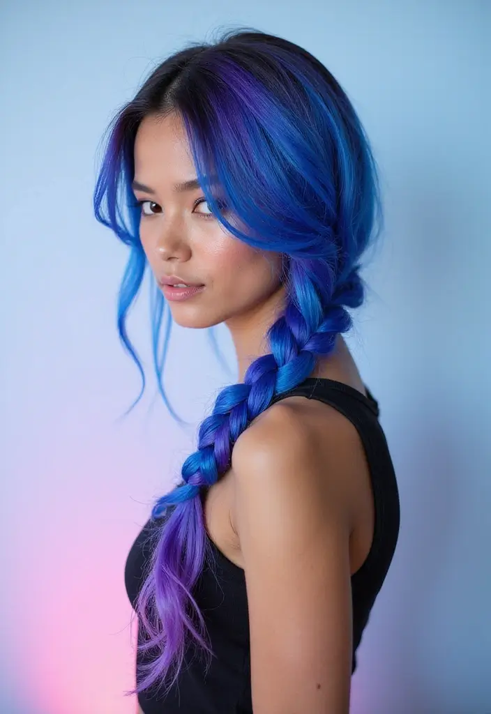 25 Stunning Braided Hairstyles That Will Make You Want to Try #12 ASAP! - 25. Creative Two-Tone Braids
