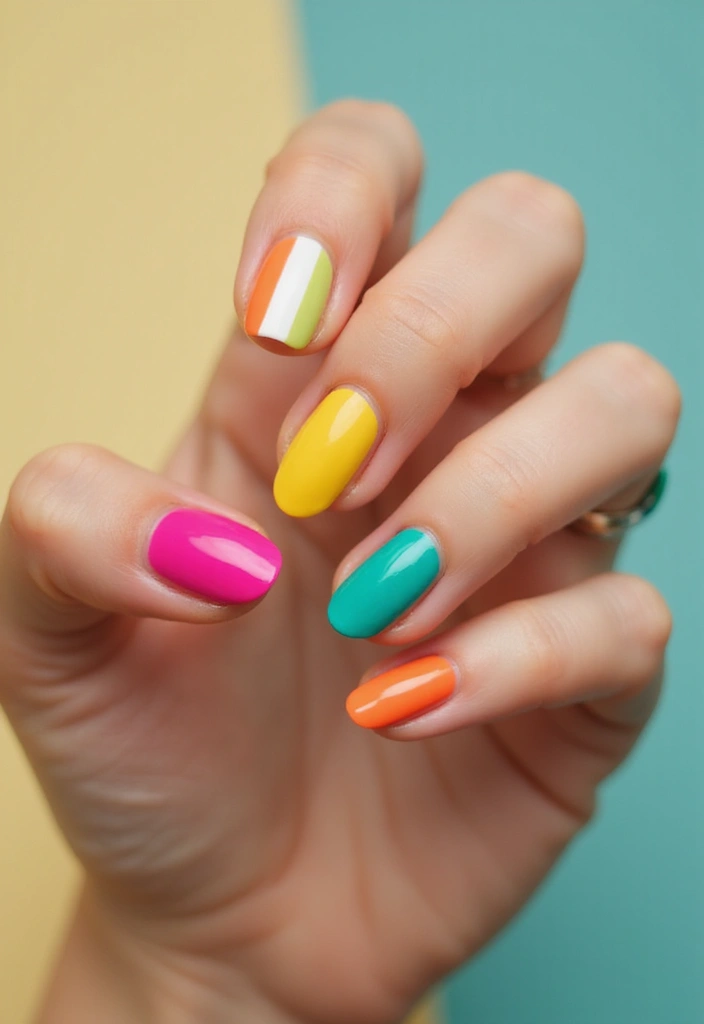 25 Trendy Nail Designs You Must Try in 2025 (Prepare to Be WOWed by #12!) - 15. Color Block