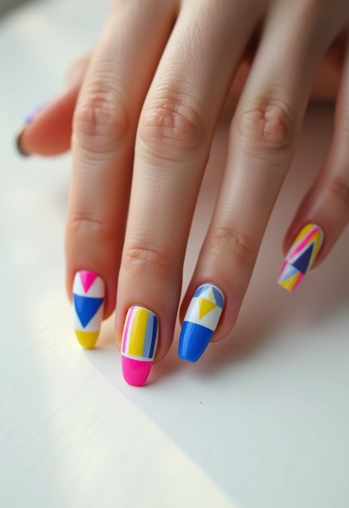 25 Trendy Nail Designs You Must Try in 2025 (Prepare to Be WOWed by #12!) - 2. Geometric Glam