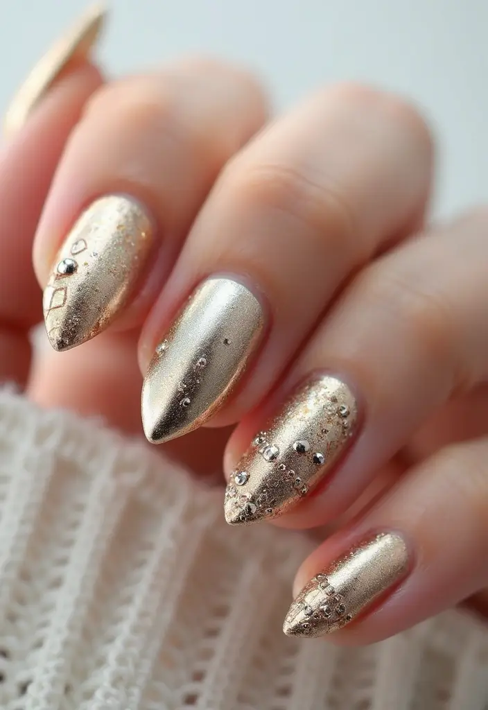 25 Trendy Nail Designs You Must Try in 2025 (Prepare to Be WOWed by #12!) - 4. Metallic Finish