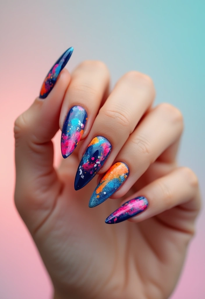 25 Trendy Nail Designs You Must Try in 2025 (Prepare to Be WOWed by #12!) - 6. Abstract Art
