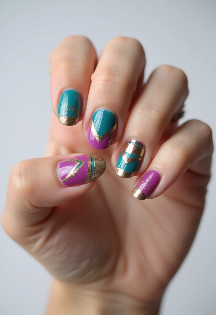 25 Trendy Nail Details You Need to See to Believe—#15 Is a Game Changer! - 14. Geometric Patterns