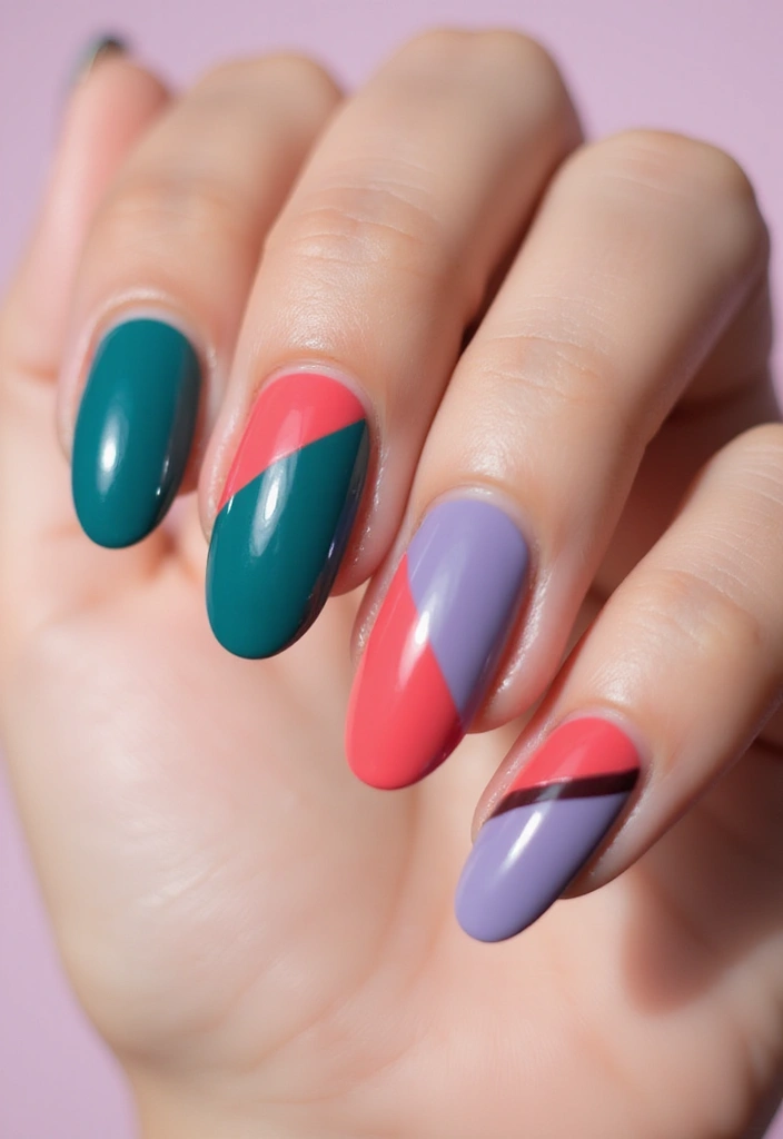 25 Trendy Nail Details You Need to See to Believe—#15 Is a Game Changer! - 15. Color-Blocking