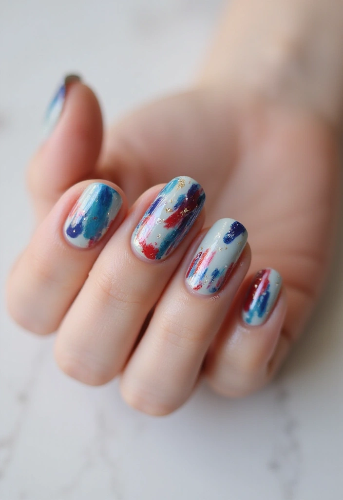 25 Trendy Nail Details You Need to See to Believe—#15 Is a Game Changer! - 22. Artistic Brush Strokes