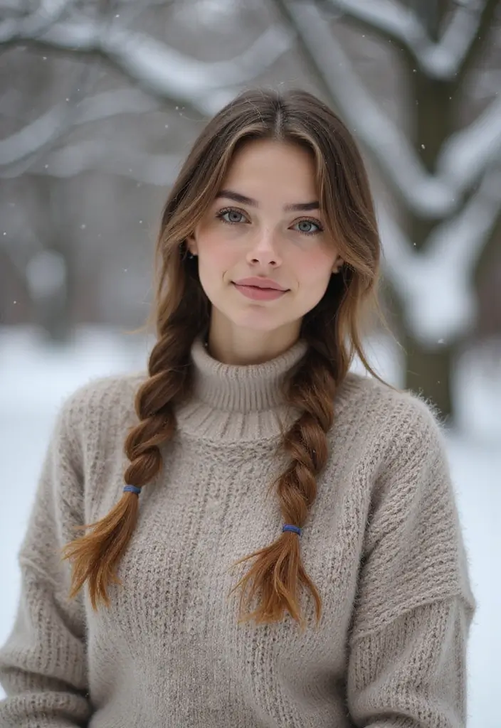 12 Stunning Winter Hair Braids That'll Keep You Cozy and Chic (You Won't Believe #8!) - 5. Milkmaid Braid