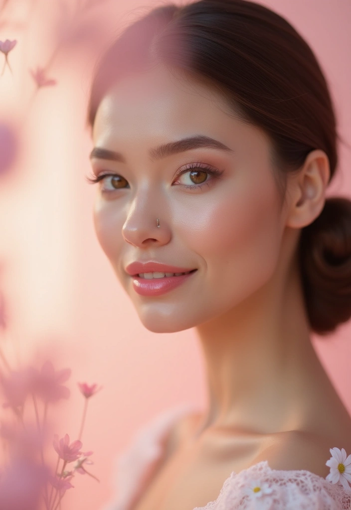 14 Looks Naturales de Maquillaje de Día para Novias 2025 (¡Haz que Todos Queden Impactados!) - 3. Labios Sutilmente Coloridos