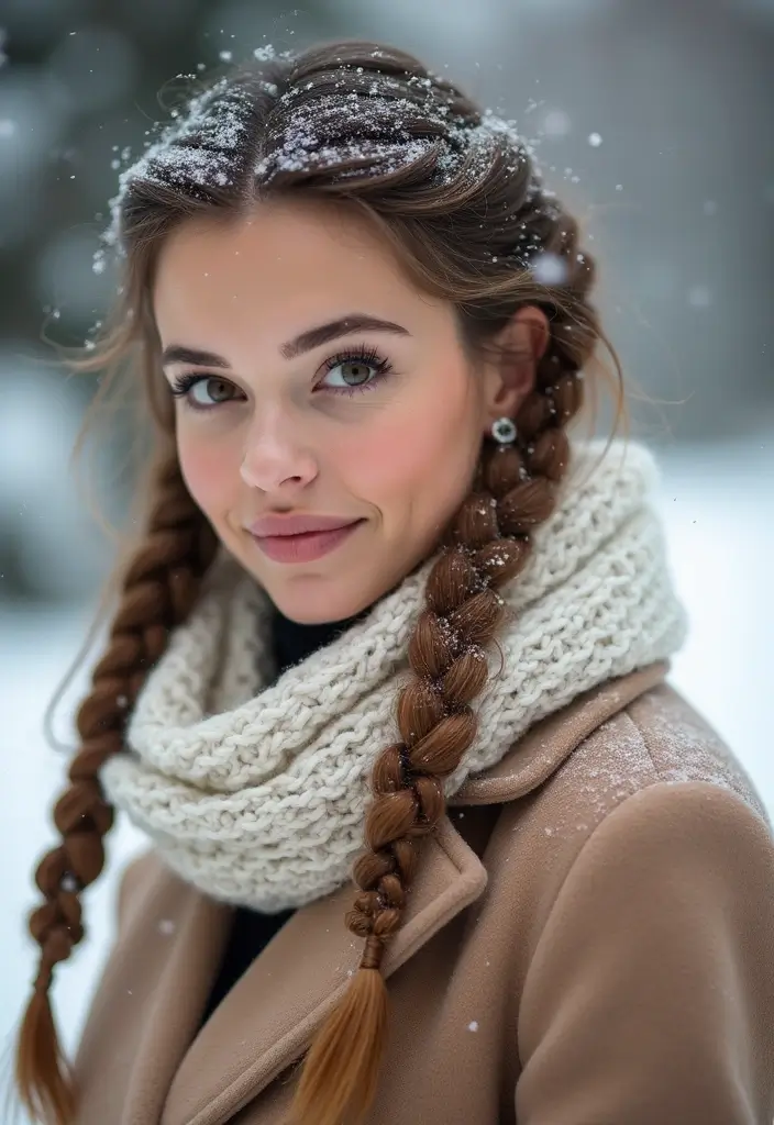 10 Stunning Winter Hair Braids to Keep You Cozy and Chic! - 1. The Classic Dutch Braid
