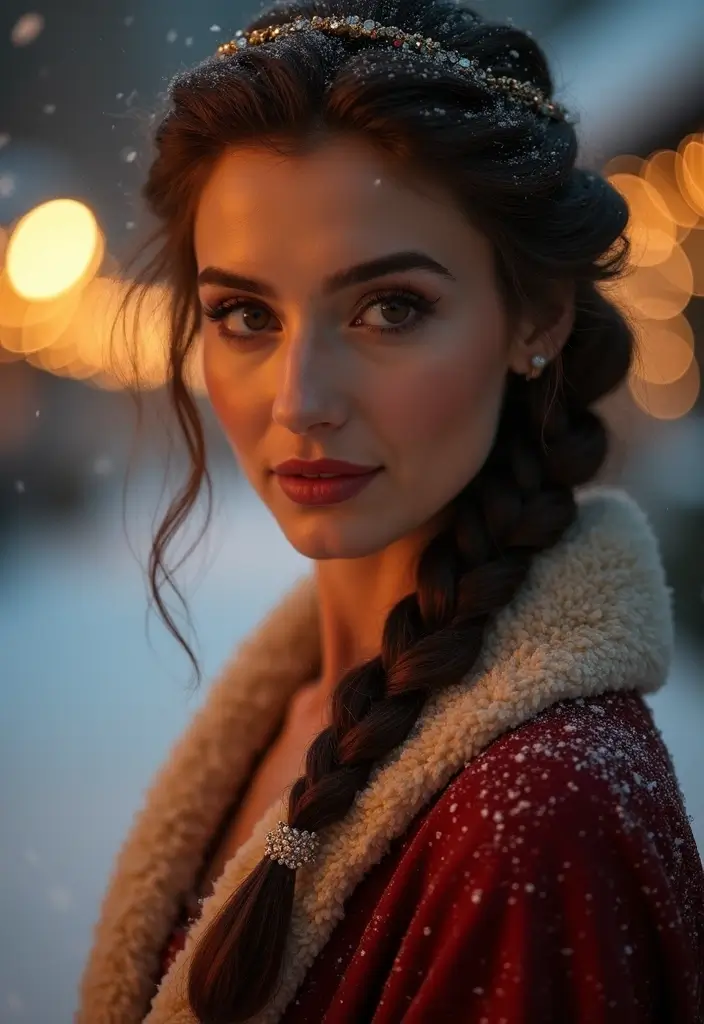10 Stunning Winter Hair Braids to Keep You Cozy and Chic! - 4. The Crown Braid