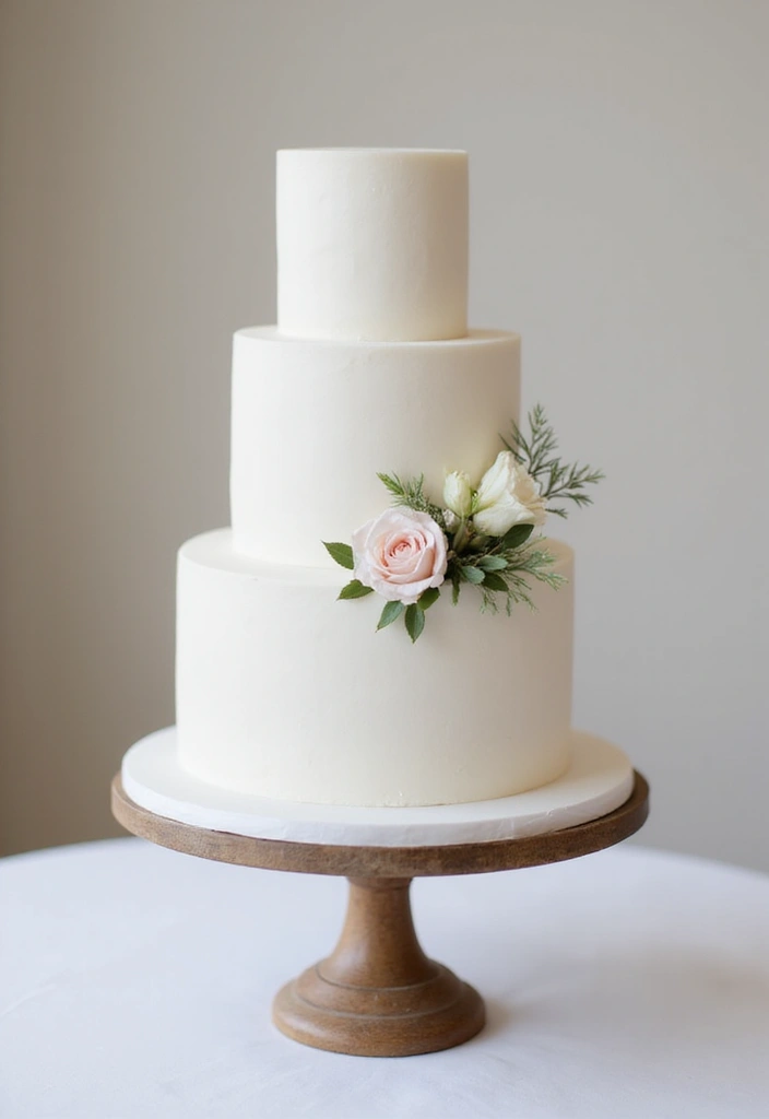 17 Mouth-Watering Wedding Cake Designs That’ll Leave You Drooling (#6 Will Blow Your Mind!) - 14. Minimalist Masterpiece: Simple Cakes
