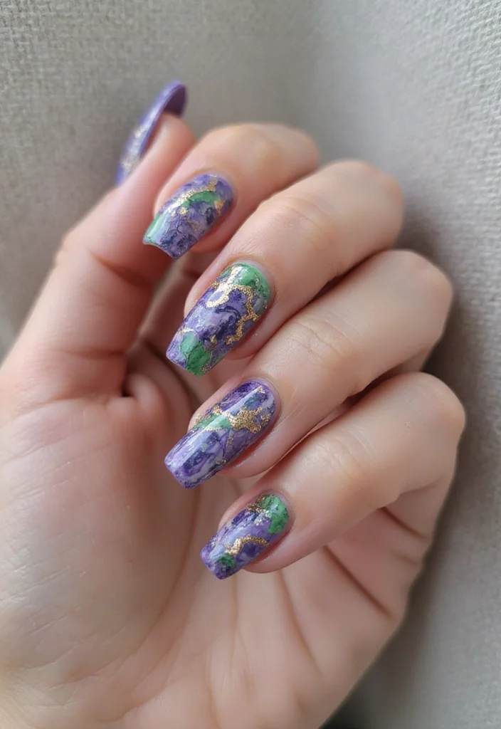 20 Stunning Acrylic Nail Art Designs You Won't Believe Are DIY! - 18. Artistic Abstracts