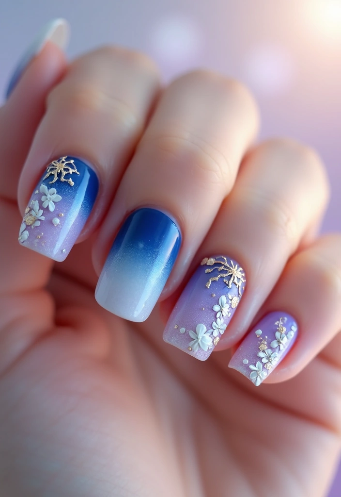 20 Unique 3D Nail Ideas That Will Inspire Your Next Manicure (You Won't Believe #3!) - 6. Ombre with a Twist