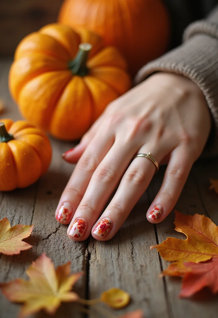 10 Stunning Fall Nails in Red That Will Make You Fall in Love! - 3. Red Floral Accents