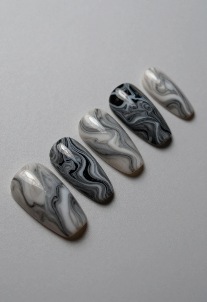 15 Hottest Nail Art Designs That'll Make You Want to Book Your Next Mani ASAP! - 10. Marble Madness