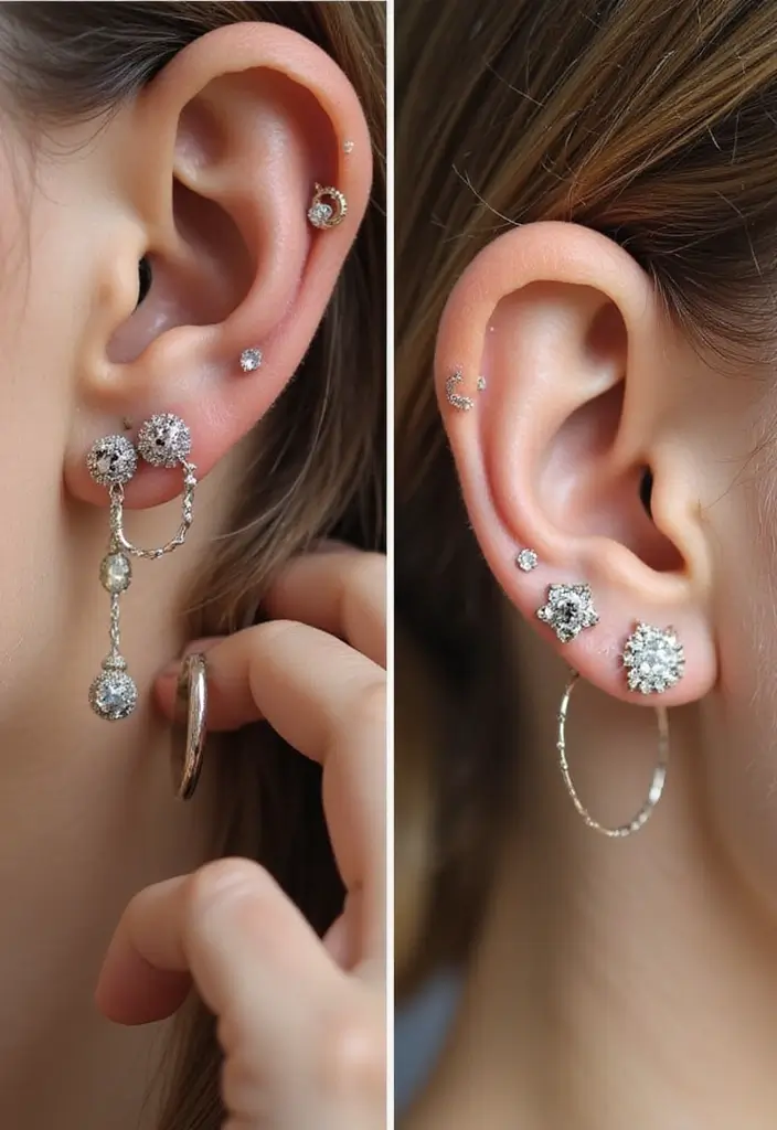 15 Unique Body Piercings That Will Make Everyone Stop and Stare! - 15. Scaffold Piercing