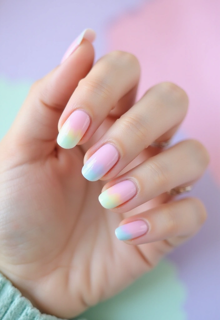 18 Trendy Colorful French Tip Nails That Will Have Everyone Asking for Your Nail Artist! - 1. Pastel Rainbow Tips