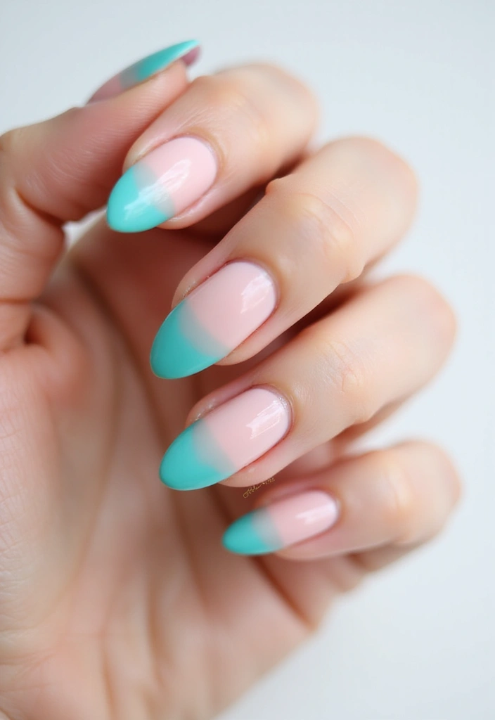 18 Trendy Colorful French Tip Nails That Will Have Everyone Asking for Your Nail Artist! - 10. Two-Tone French Tips