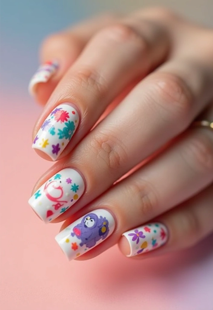 18 Trendy Colorful French Tip Nails That Will Have Everyone Asking for Your Nail Artist! - 15. Whimsical French Tips