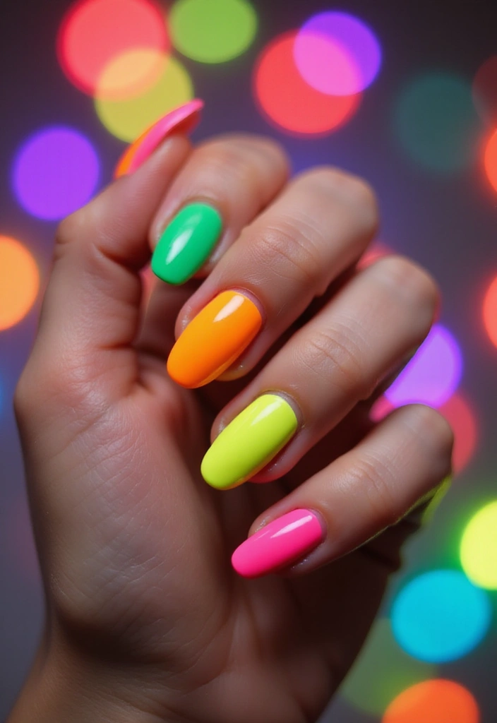 18 Trendy Colorful French Tip Nails That Will Have Everyone Asking for Your Nail Artist! - 2. Neon French Tips