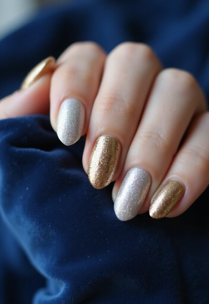 18 Trendy Colorful French Tip Nails That Will Have Everyone Asking for Your Nail Artist! - 3. Metallic French Tips