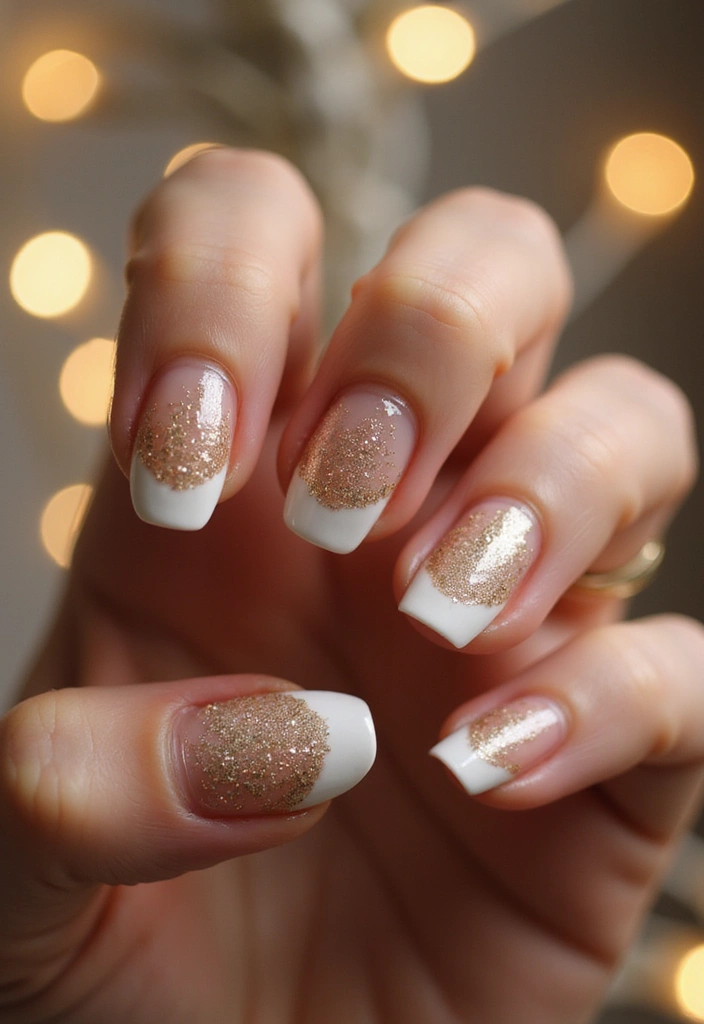 18 Trendy Colorful French Tip Nails That Will Have Everyone Asking for Your Nail Artist! - 7. Glitter French Tips