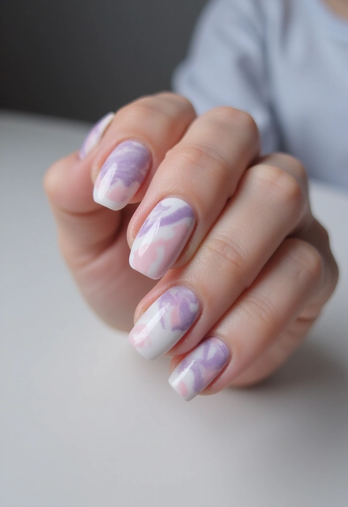 18 Trendy Colorful French Tip Nails That Will Have Everyone Asking for Your Nail Artist! - 8. Marble French Tips