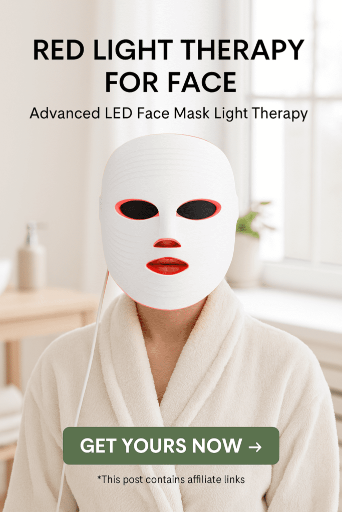 LED Face Mask with Red, Blue & Infrared Light: Anti-Aging Treatment B0DMVDSNB5