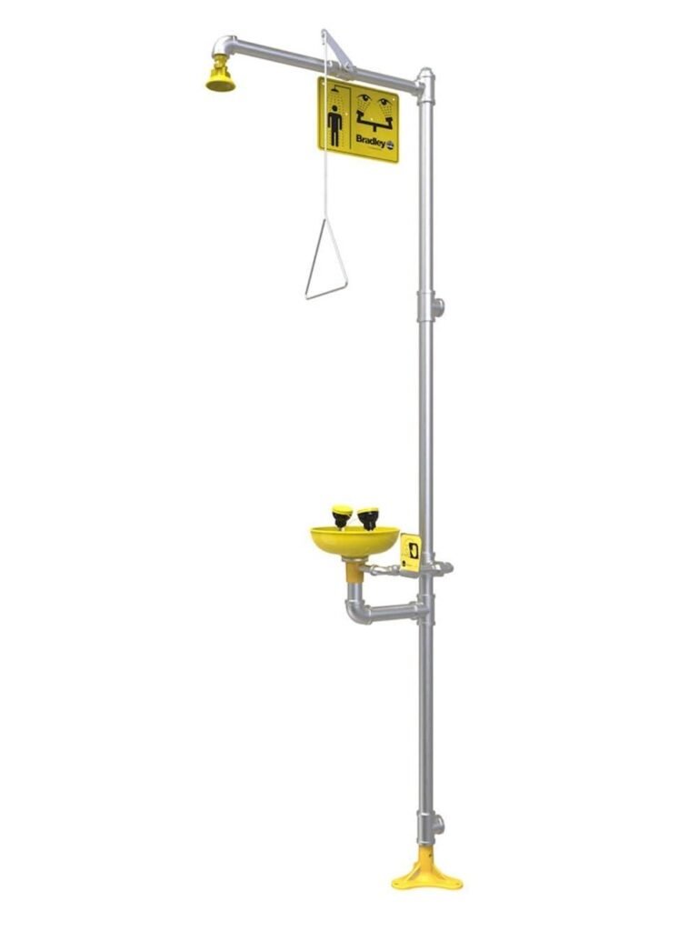 We Review Bradley’s ANSI-Compliant Emergency Shower & Eyewash Station