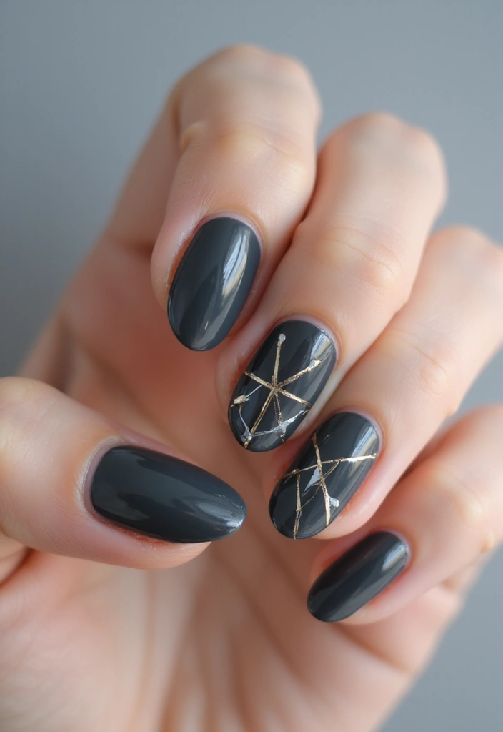 15 Trending Nail Colors for 2025 That Will Make Heads Turn (Don't Miss #7!) - 11. Charcoal Grey