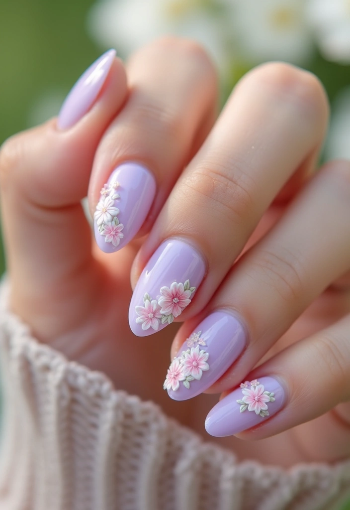 10 Stunning Barbiecore Nail Designs You Must Try in 2025 (Get Ready for Compliments!) - 4. Floral Fantasy