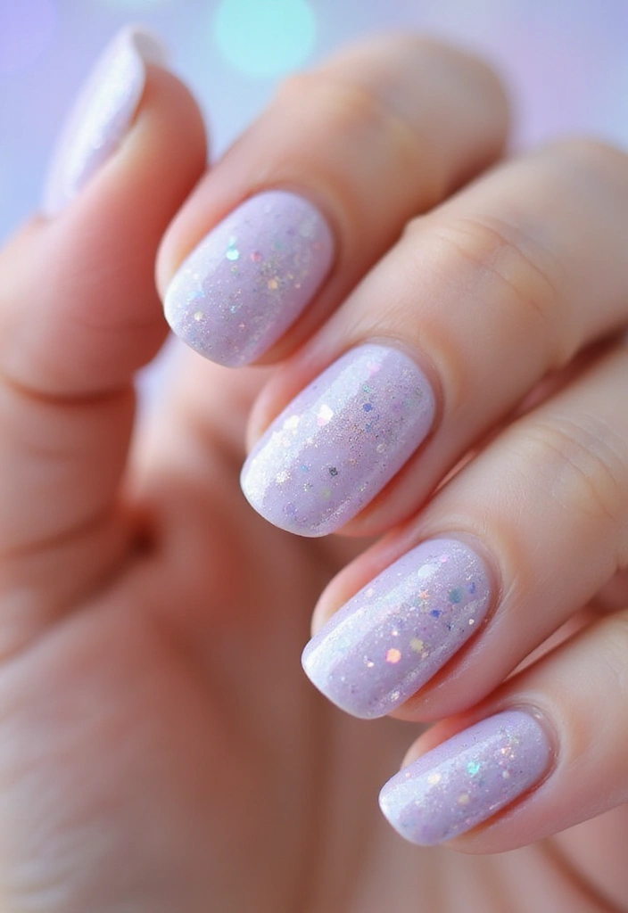 14 Glaze Donut Nail Designs for 2025 That Will Make You Drool! - 13. Twinkling Stardust Glaze