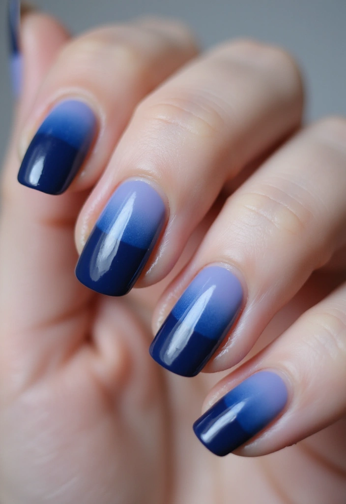 14 Glaze Donut Nail Designs for 2025 That Will Make You Drool! - 6. Blueberry Glazed Ombre