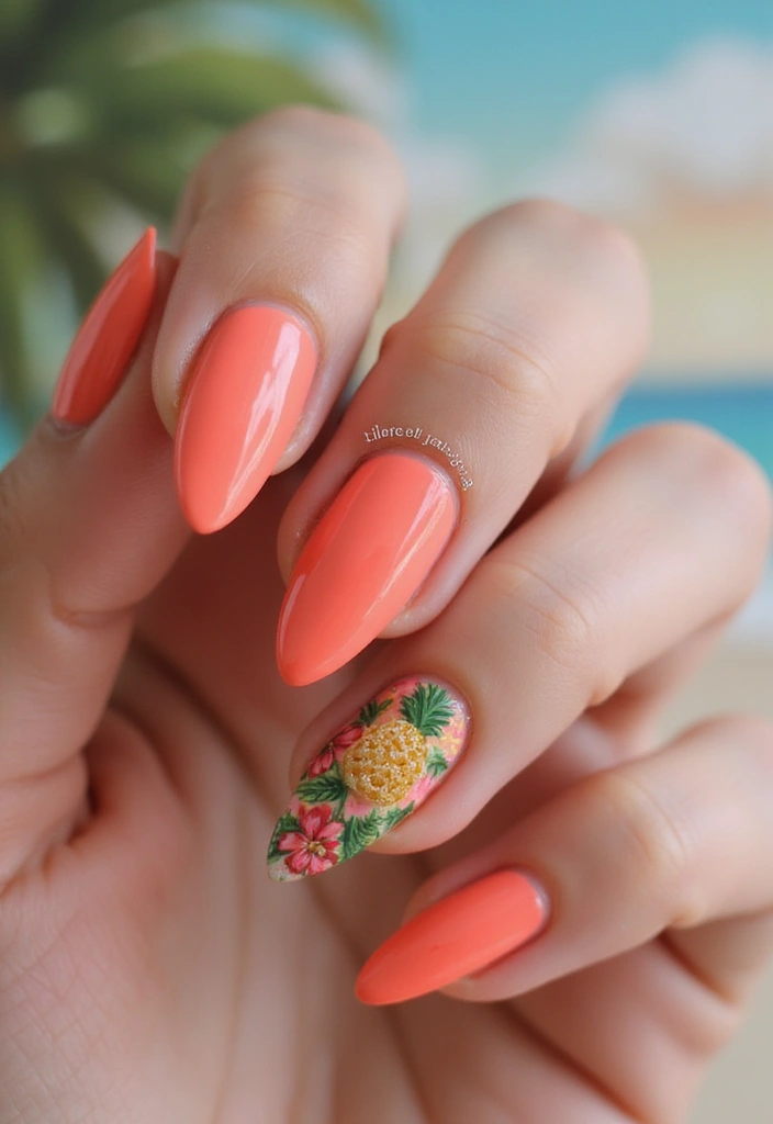 14 Trending Back to School Nail Colors That Will Make You Stand Out! - 13. Bright Coral
