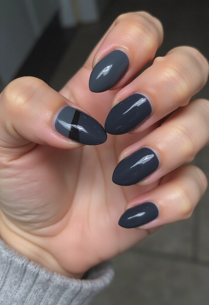 14 Trending Back to School Nail Colors That Will Make You Stand Out! - 9. Charcoal Gray